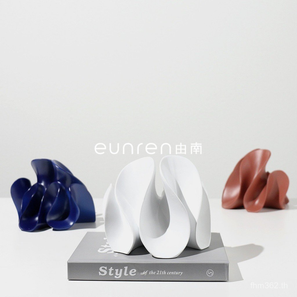 Room Hotel Modern Wave Shape Soft ตกแต่งรุ่นหรูหราเรซิ่นตกแต่งบ้าน Entrance ตกแต่ง B & B G9ZP