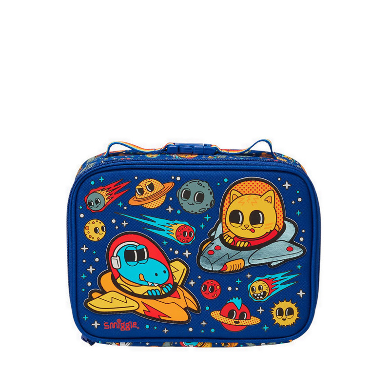 Smiggle Lunch Box Sq Teeny Tiny Ready - IGL456972NAV