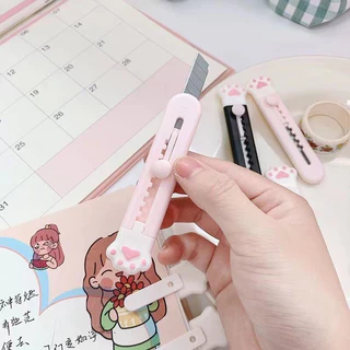 คัตเตอร์ มีดคัตเตอร์ คัตเตอร์จิ๋ว มินิ ใบมีดคม สีแคนดี้ เครื่องเขียน Cutter