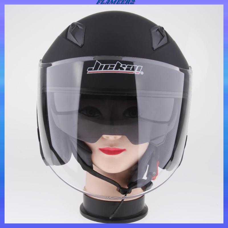 [Flameer2] 3/4 Open Face Classic With Sun Visor Motorcycle Scooter Helmet M/L/XL/XXL