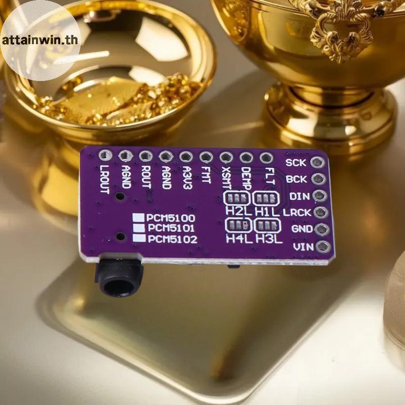 Attainwin GY-PCM5102 I2S Player โมดูลอินเทอร์เฟซ I2S PCM5102A DAC ถอดรหัสสําหรับ Raspberry Pi PAHAT 