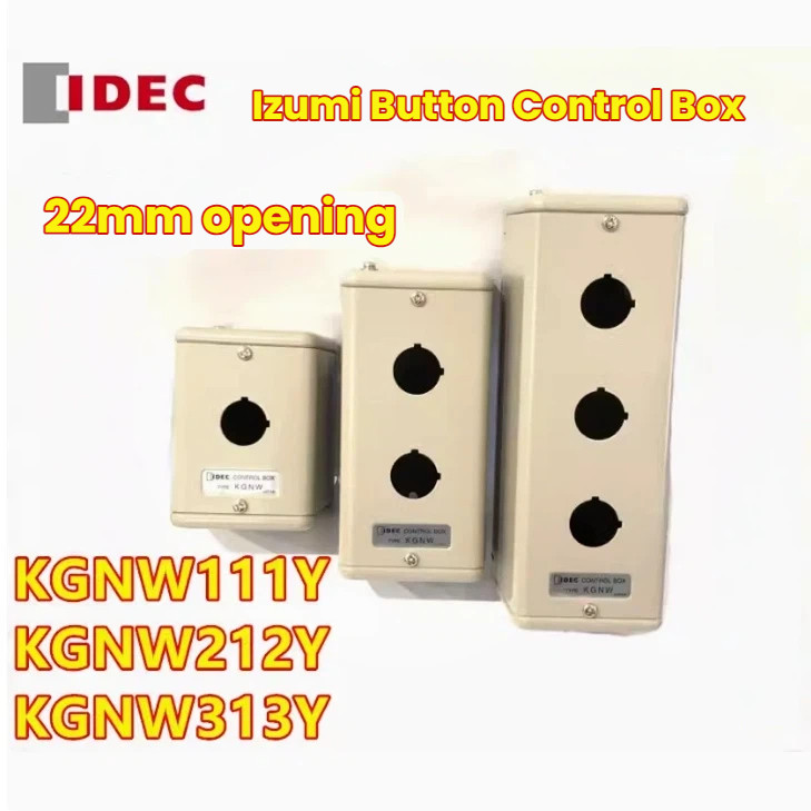 IDEC KGNW313Y 111Y KGNW212Y 414y 515Y กล่องสวิตช์ปุ่มโลหะ 22