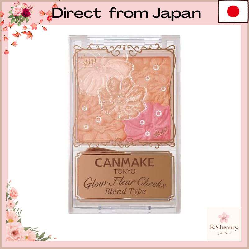 Canmake Glow Fleur Cheeks Blending Type Powder Blush[Direct from Japan]
