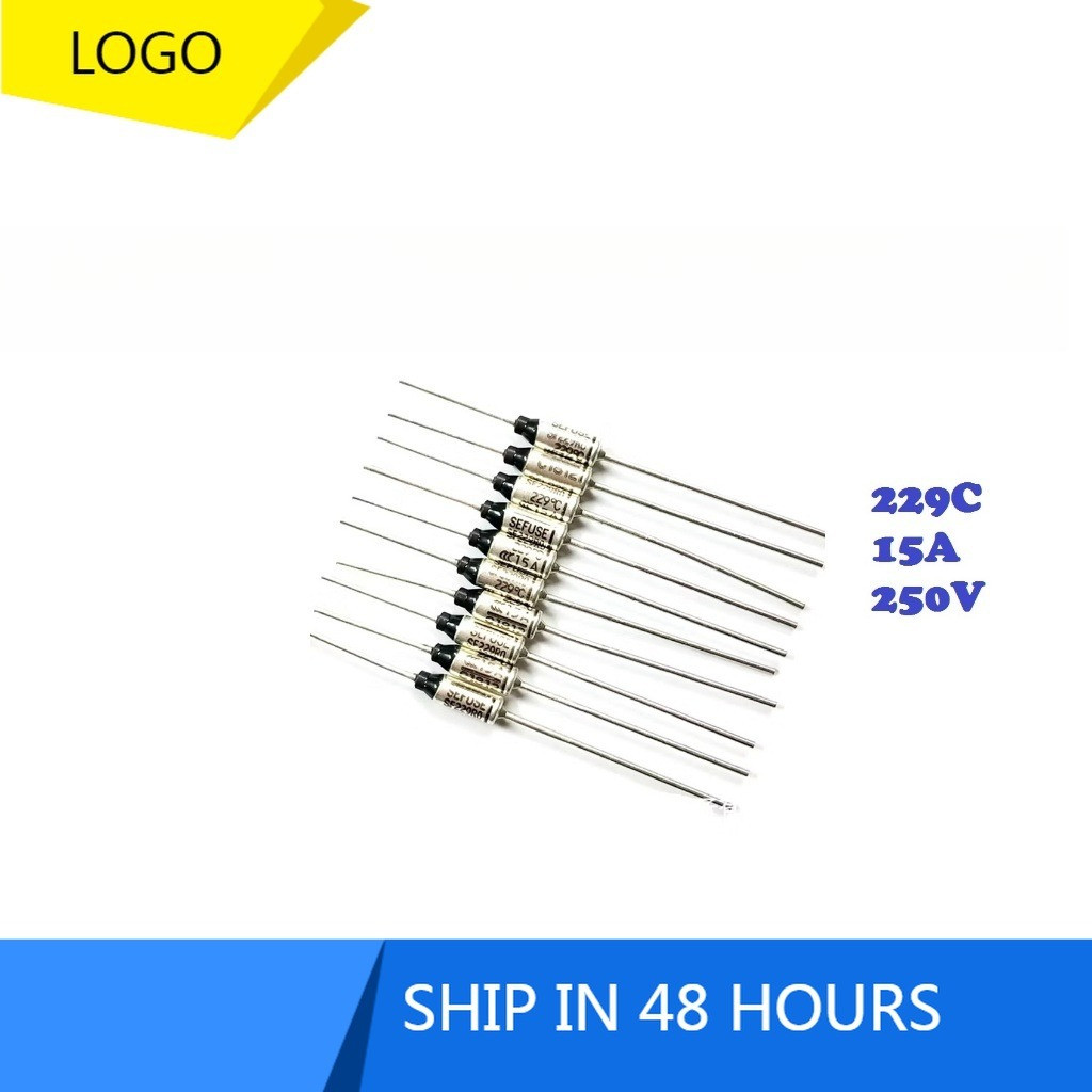 ฟิวส์ความร้อน 229C 15A 250V AC สําหรับเตารีดไอน้ํา Philips-229°C ฟิวส์ความร้อน
