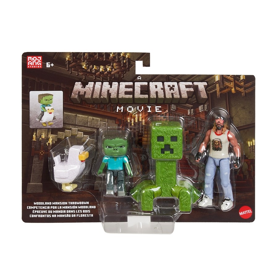 Minecraft A Minecraft Movie Woodland Mansion Throwdown Figur