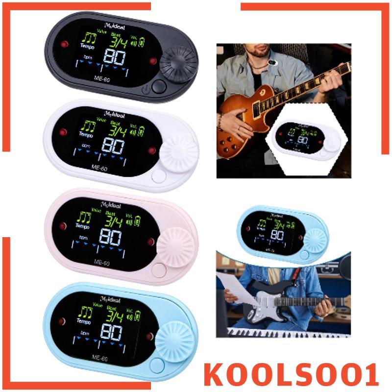 [Koolsoo1] Digital Metronome Tuner Electronic Metronome มัลติฟังก์ชั่น Chromatic Tuner เสียงเครื่องก
