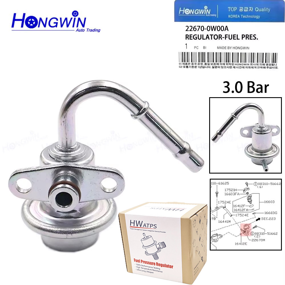 22670-0W00A 3.0Bar การใช้ฉีดความดันสําหรับ Infiniti QX4 1997-2000 Mercury Villager 1993-98 3.0L Niss