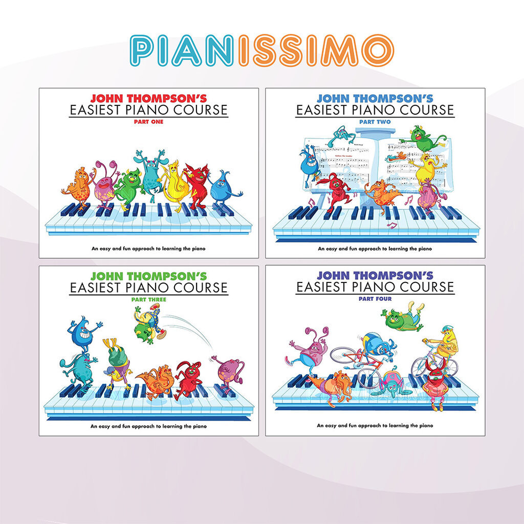 John Thompson's Easiest Piano Course Part 1 2 3 4