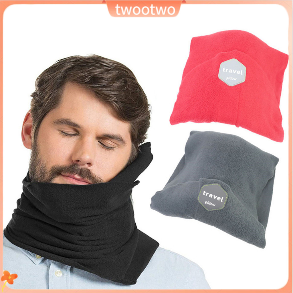 Twt หมอนรองคอยืดหยุ่นสูงนุ่ม 360 องศารอบทิศทาง Ergonomics ที่ถอดออกได้ผ้าฝ้าย Afternoon Nap คอเบาะทุ