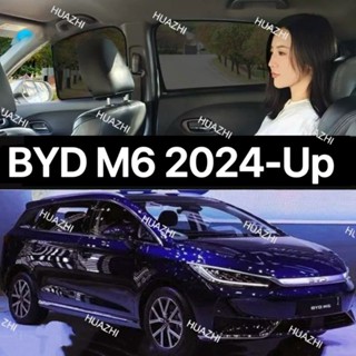 HZ รถหน้าต่างสําหรับ BYD M6 2024 UP ม่านบังแดดรถยนต์ Sun Pro…