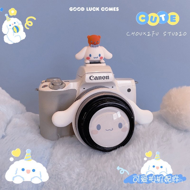 สุนัขหูใหญ่เหมาะสําหรับ Canon M50 Micro SLR กล้อง Sony zv1 เลนส์แหวน 200D Hot Shoe เลนส์หมวก m200