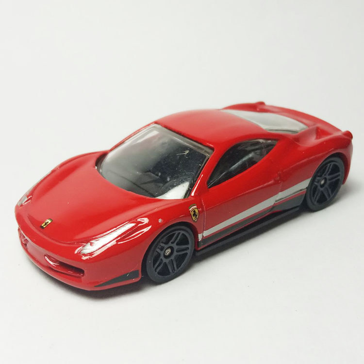 HotWheels HotWheels ดัดแปลงที่กําหนดเองรถ FERRARI 458 Supercar สีแดง FERRARI 458 เปลี่ยนล้อ
