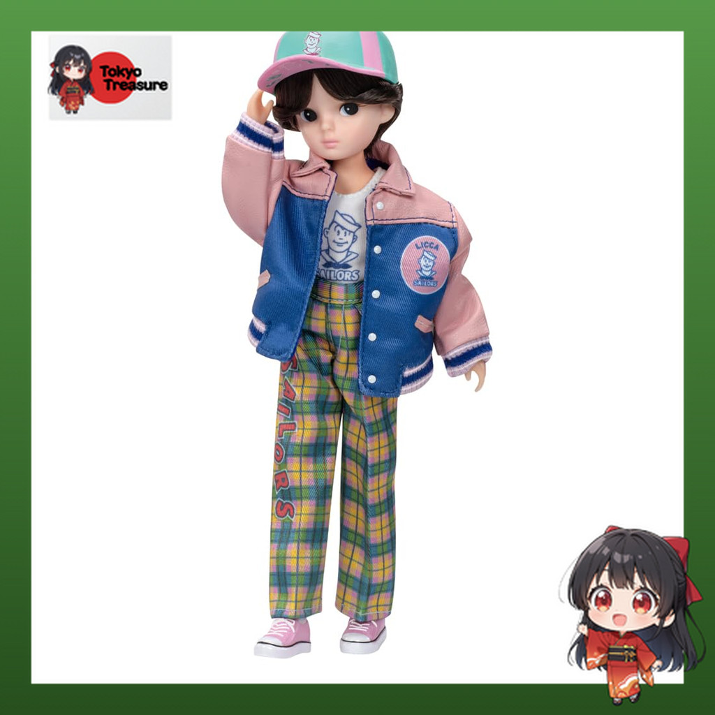 🌟 Retro Licca Sailors' Stadium Jumper Fashion 80s Style 🎀 Takara Tomy 🇯🇵 [Direct From Japan]