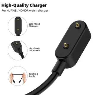 Ankndo USB Type-C Charger สําหรับ Huawei Band 10 9 8 7 6 Fit 2/3 นาฬิกาสายชาร์จ Charger Stand