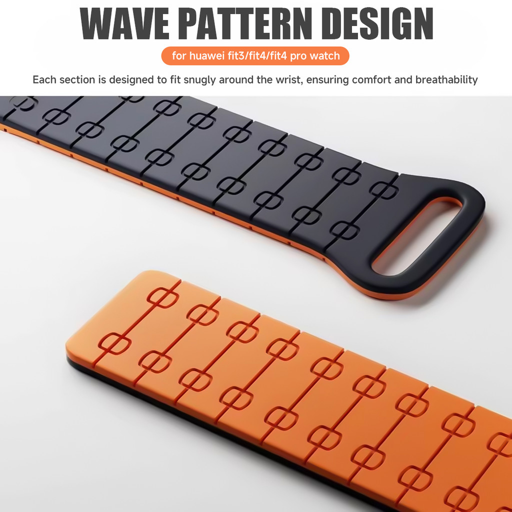 สายซิลิโคนแม่เหล็กสําหรับ Huawei Watch Fit 4/4Pro /3 Sport Band สร้อยข้อมือสมาร์ทวอทช์ - รูปที่ 3