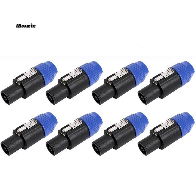 ขั้วต่ออะแดปเตอร์สายสัญญาณเสียง 8 แพ็ค, ปลั๊กลําโพงเสียง 4 เสา Twist Lock Compatiable พร้อม Speakon 