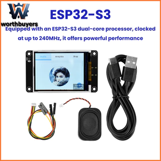 ESP32-S3 บอร์ดพัฒนา Wifi บลูทูธหน้าจอแสดงผลอัจฉริยะ 2.8 นิ้วโมดูล Tft หน้าจอสัมผัสรองรับ Xiaozhi Type C [พร้อมสัมผัสแบบ capacitive พร้อมลําโพง]