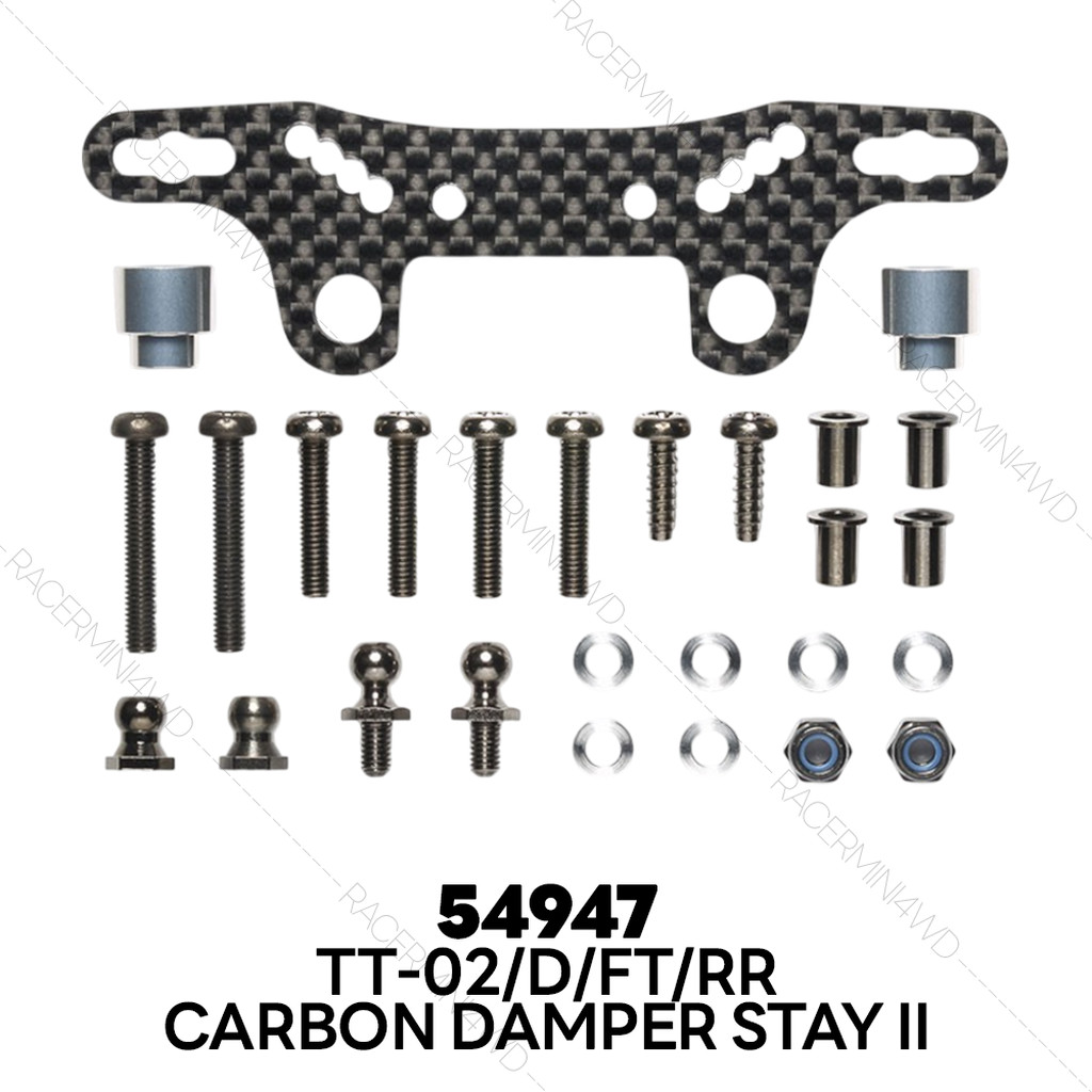 TAMIYA 54947 TT-02 Carbon Damper Stay II (3.5mm Thick)
