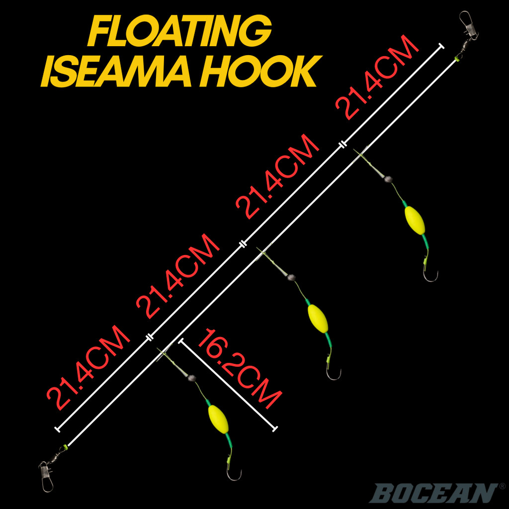 BOCEAN FLOATING ISEAMA APOLLO SABIKI MATA MATA PANCING MATA KAIL MANCING NIKAN ตกปลาตะขอ