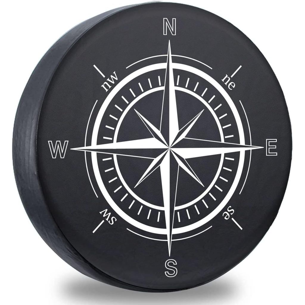 Spare Tire Cover,Weatherproof Vinyl Leather Wheel Cover for Jeep Wrangler Sahara,Hummer H3,Toyota FJ