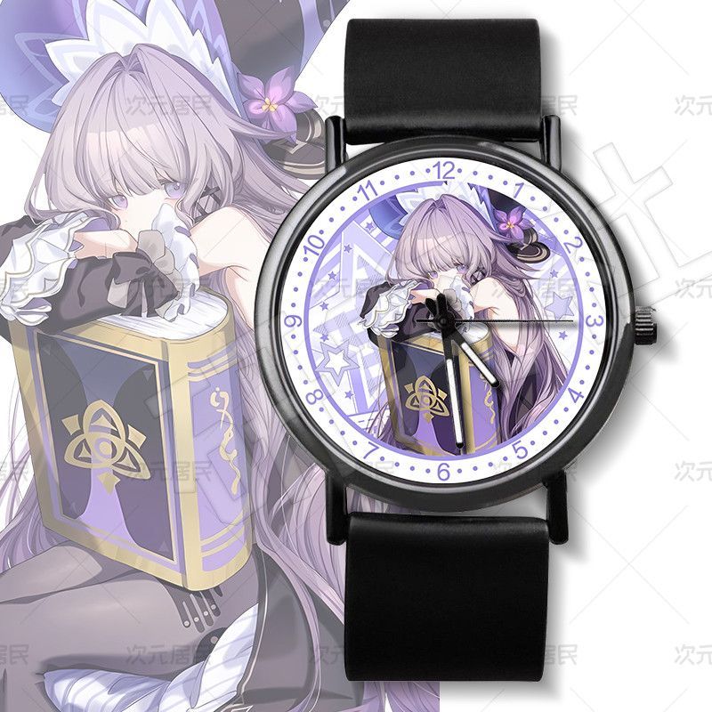 Herta Honkai:Star Rail Himeko The Herta นาฬิกาควอทซ์กันน้ํา นาฬิกาแก้วคริสตัลนักเรียน เหมาะสําหรับเป