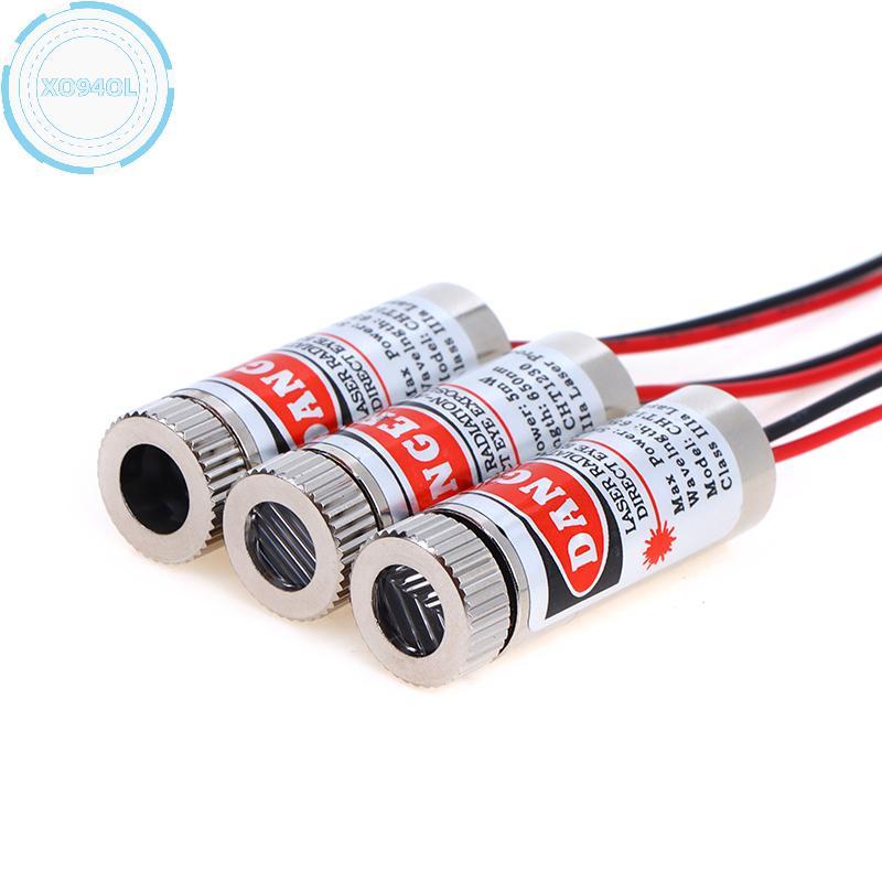 Xo94ol 650nm 5mW Red Point/Line/Cross โมดูลเลเซอร์เลเซอร์หัวเลเซอร์หลอด 3v-5v Dotted หัวเลเซอร์ใช้สํ