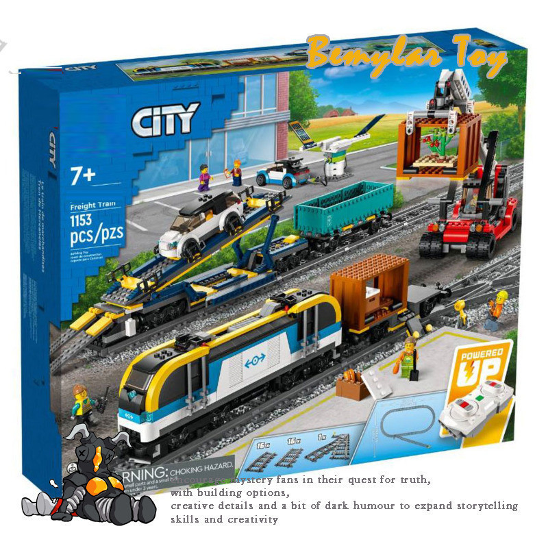 Bemular Hobby BM1X เข้ากันได้กับรถไฟ Freight 60336 Building blocks EC2