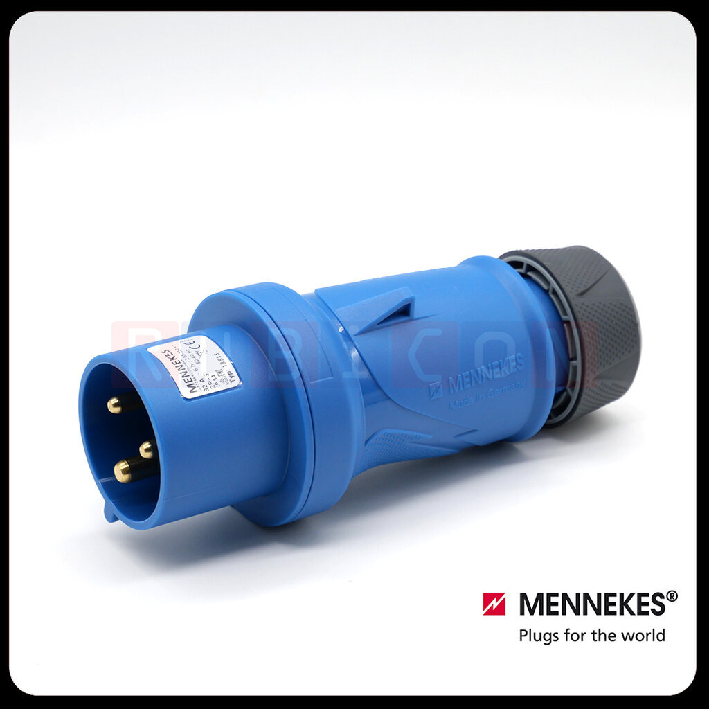 MENNEKES 13502 (รหัสเดิม 248) ปลั๊กตัวผู้ Plug PowerTOP Xtra (2P+E) 16A 230V 6H IP54