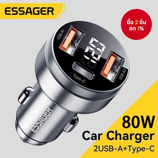 ชาร์จในรถยนต์ Essager 80W USB Type C PD อย่างรวดเร็ว สำหรับ …