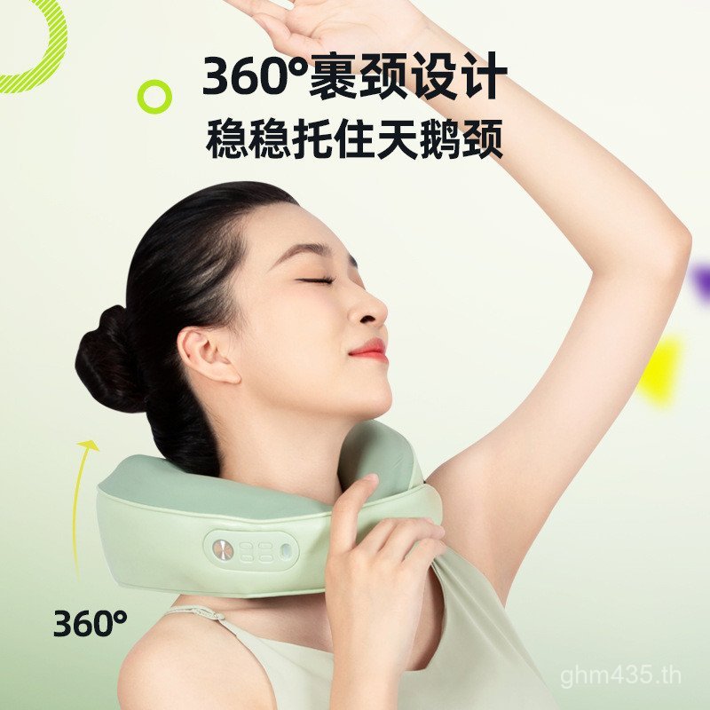 นวดนวดเบาะ u-รูปหมอนนวดเฉียงกล้ามเนื้อไหล่คอ APP คอในครัวเรือนกระดูกสันหลังส่วนคอ Mijia นวด HGUZ