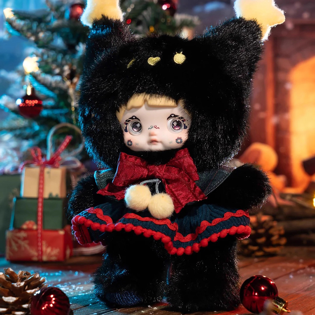TOPTOY [คลังสินค้าพร้อม] NOMMI Wonderful Christmas Eve Series Furry Play Mystery Box Figure ตุ๊กตาสา