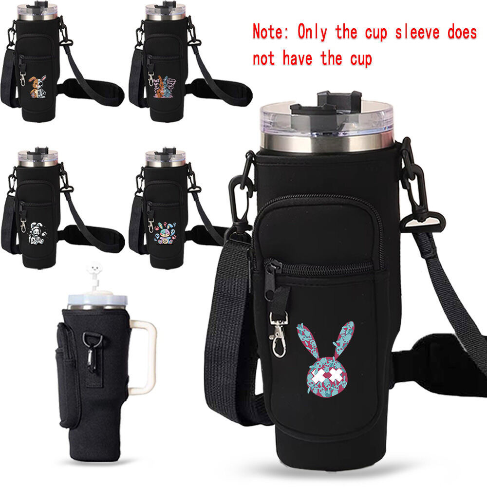 ยอดนิยม|กระเป๋าใส่แก้วน้ำ เคสขวดน้ำ ปลอกแก้วพรีเมียม สำหรับแก้ว1200ml ปรับความยาวได้ ที่หุ้มแก้วน้ำออกกำลังกาย