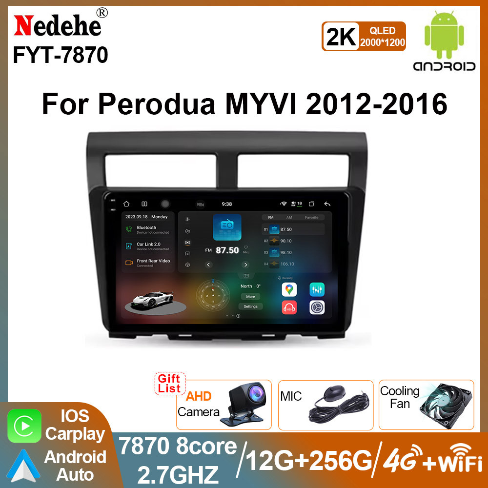 UIS 7870 2.7GHZ CPU 10 "Podua MYVI Lagi ที่ดีที่สุด 2012 เครื่องเล่น Android Carplay Auto สเตอริโอ 2