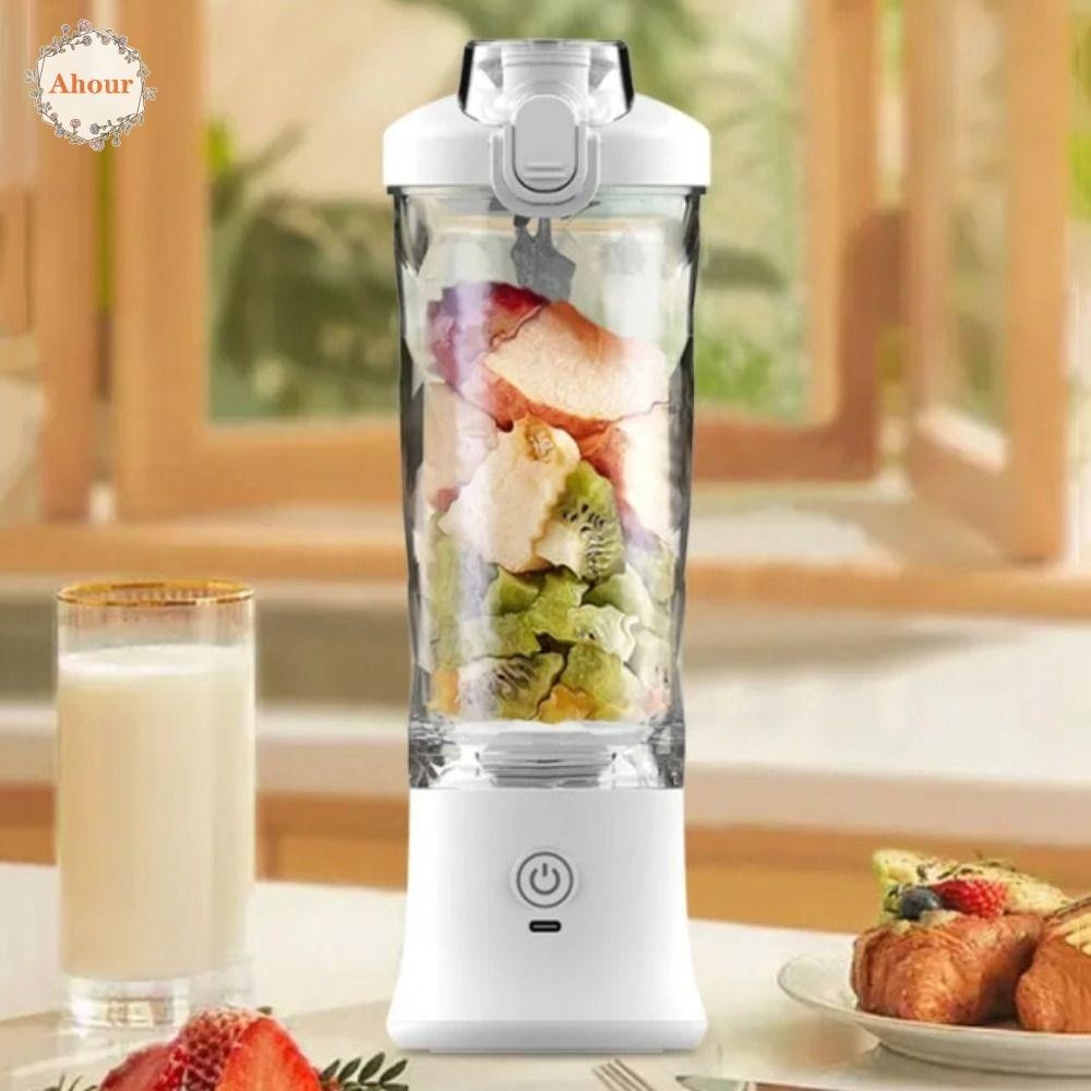 Ahhr Portable USB Juicer 600ml Capacity USB Charging Juice Extractor Mini Fruit Juice Fresh Multi Fu
