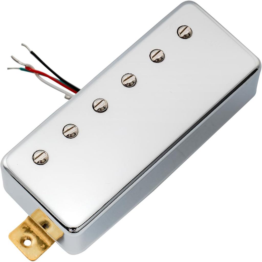 Artec MLA97 Alnico 5 Covered Mini Humbucker กีตาร์ไฟฟ้าคอ Pickup 8.4K, Chrome