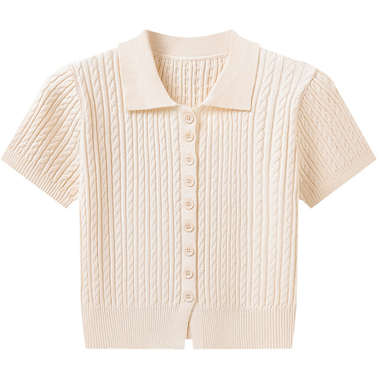 สเวตเตอร์ลายกัญชา Jiuzhou Eslite/JZZDEMM เสื้อกันหนาวแฟชั่นสำหรับผู้หญิง