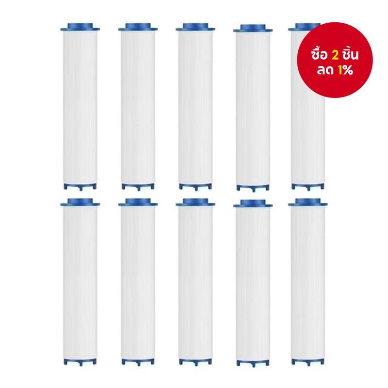 ชุดเปลี่ยนฟิลเตอร์หัวฝักบัวใหม่ - ตลับฝ้ายขนาด 9.5 ซม. สำหรับกำจัดคลอรีน/ฟลูออไรด์