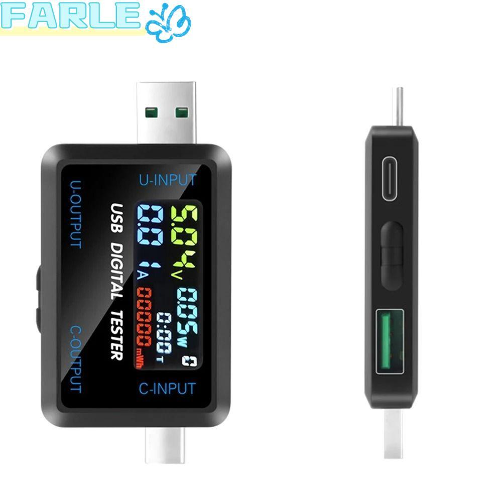 เครื่องวัดแรงดันไฟฟ้า FARL, เครื่องทดสอบความจุกระแสไฟฟ้า USB USB Type-C, เครื่องวัดความจุชาร์จ Type-C