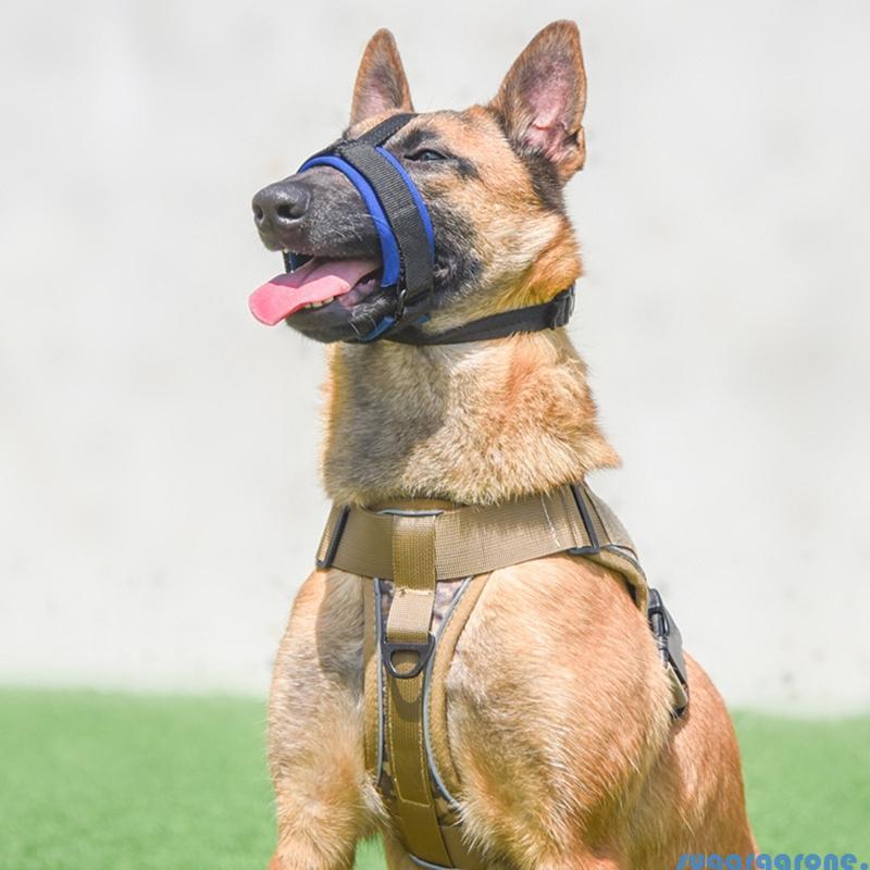 Sugar Dog Muzzle Nylon Muzzle Secure Muzzle Medium Large Breeds Multicolor Muzzle
