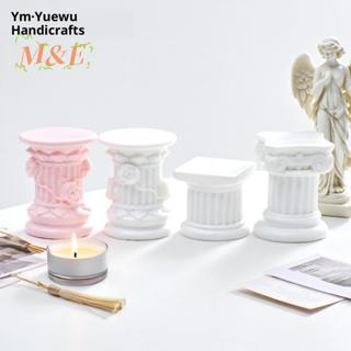 [M&E] เสาโรมันคอลัมน์กรีกรูปปั้นแท่นเชิงเทียนหุ่นประติมากรรม…