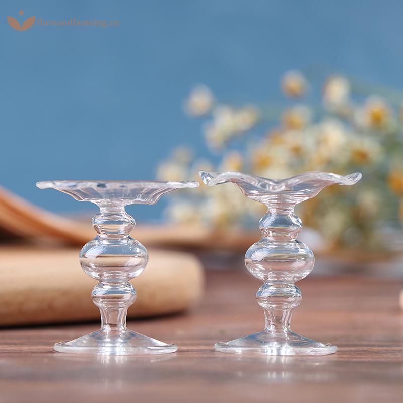 Thewoodfameing 1:12 Dollhouse Miniature จานเค้กถาดเค้กผลไม้ถาดขนมตุ๊กตาของเล่น House EN