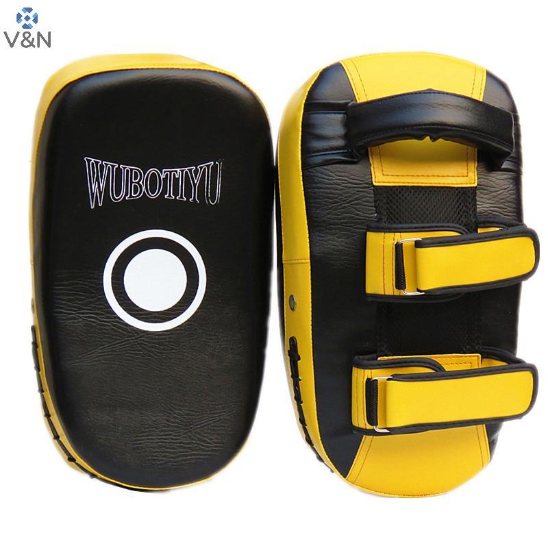 (V&N) 1PCS Boxing Mitts การฝึกอบรมเป้าหมาย Focus Punch Padbat Taekwondo Boxer Pads Kick Bag Karateba
