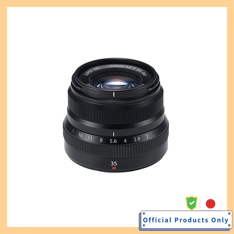 FUJIFILM X Fujinon 35mm F2 Standard Compact Prime Lens Weather-Resistant Black F XF35MMF2 R WR B