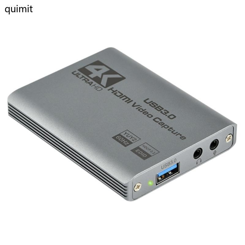QUIM USB 3 0 ถึง HDTV Video Capture Adapter Converters อุปกรณ์จับภาพวิดีโอ USB