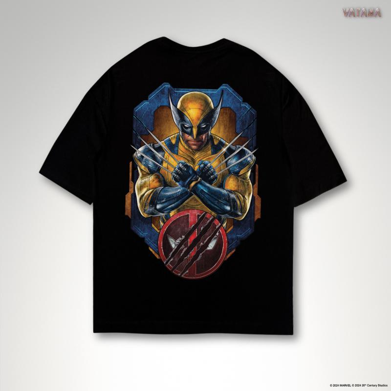 [COD]  ร้อนขายอะนิเมะพิมพ์เสื้อ Marvel VATANA - Deadpool พิมพ์เสื้อลำลองกลางแจ้งสวมใส่สบายและเบา tsh