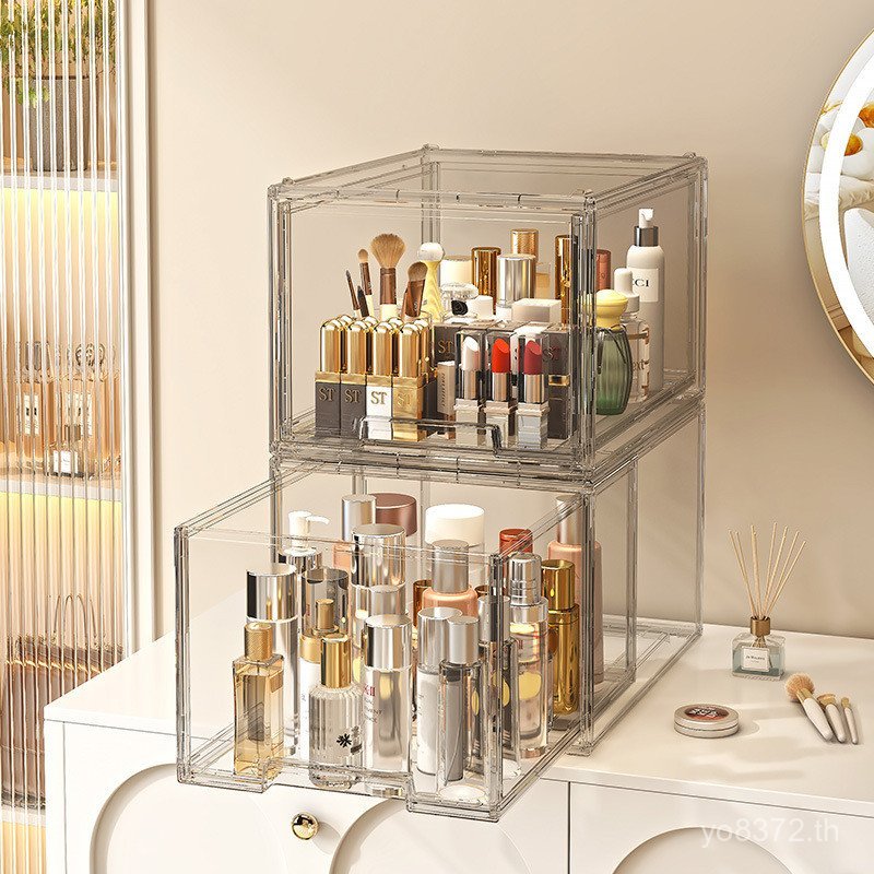 ชั้นวางเครื่องสําอางดูแลผิวลิ้นชักประเภทห้องน้ํา โต๊ะเครื่องแป้ง กล่องเก็บสก์ท็อป วอชสแตนด์ ครัวเรือ