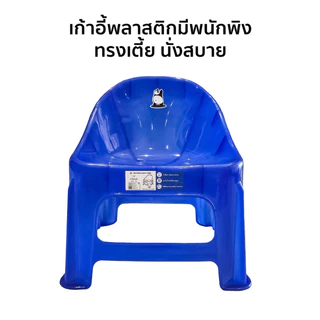 เก้าอี้พลาสติกเตี้ยมีพนักพิง รุ่น แพนด้า 186A (มีให้เลือก 5 สี) เก้าอี้สีสวย เก้าอี้เตี้ยสำหรับเด็ก เก้าอี้มีพนักพิง