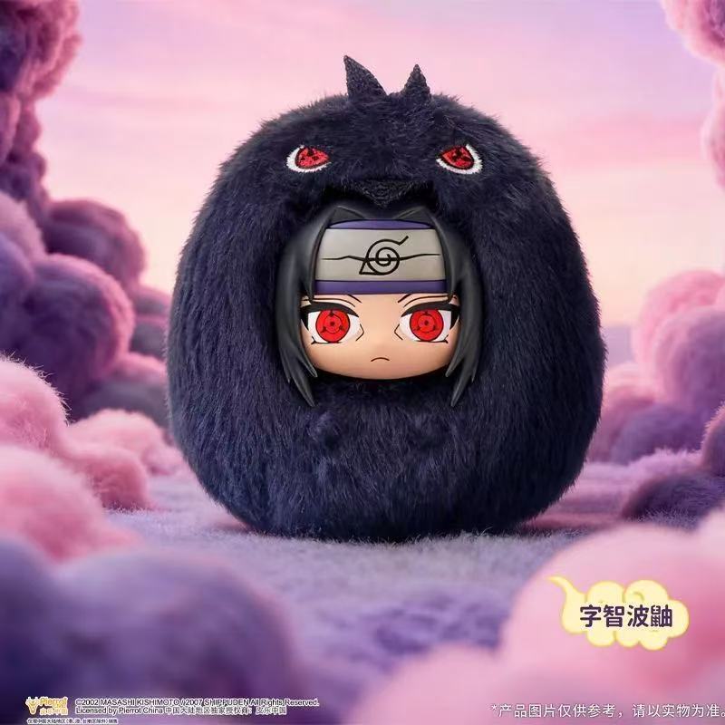 EAKI Naruto Shippuden น่ารัก Toot ไวนิล Plush Series ตุ๊กตาจี้ Mystery กล่อง Naruto Sasuke Haruno Sakura Kakashi Plush Charm แลกเปลี่ยนของขวัญ