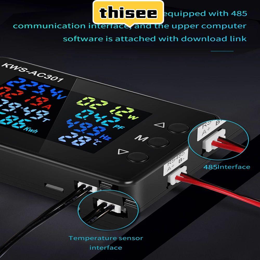 GOGEOUS AC Wattmeter เครื่องตรวจจับพลังงานชิปเฉพาะ KWS-AC301 เครื่องวัดพลังงานความแม่นยําสูง