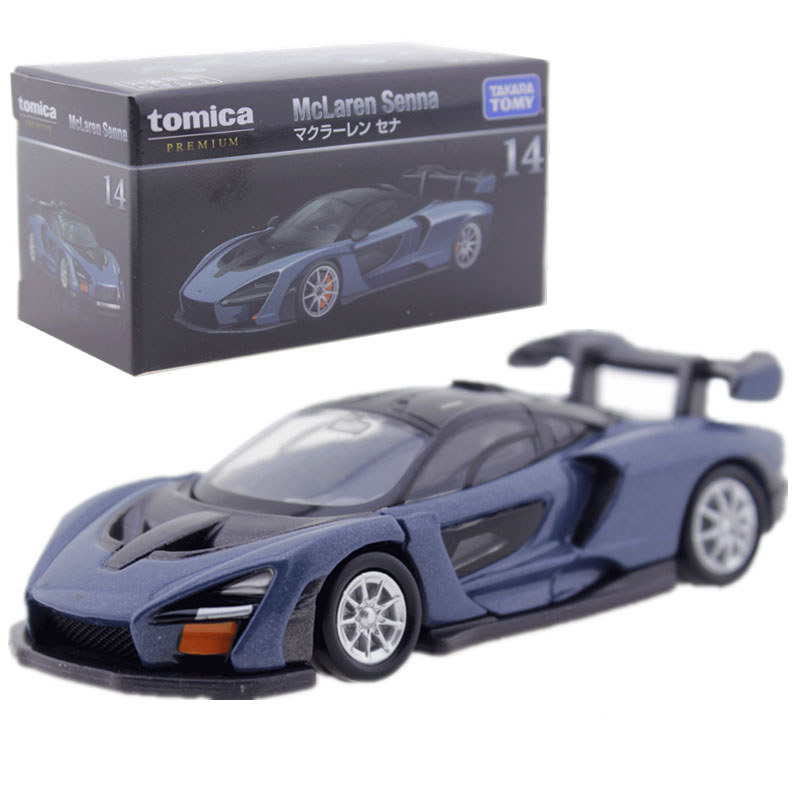 TOMY Dome Car Alloy Car Model Black Box McLAREN SENNA Supercar Blue McLAREN SENNA 14/